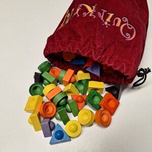 Quirky Replacemsmt Pieces Wooden Colored‎ Family Games America Stacking Shapes